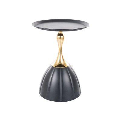 Стол журнальный SIGNAL PIANA черный/золотой 38/50